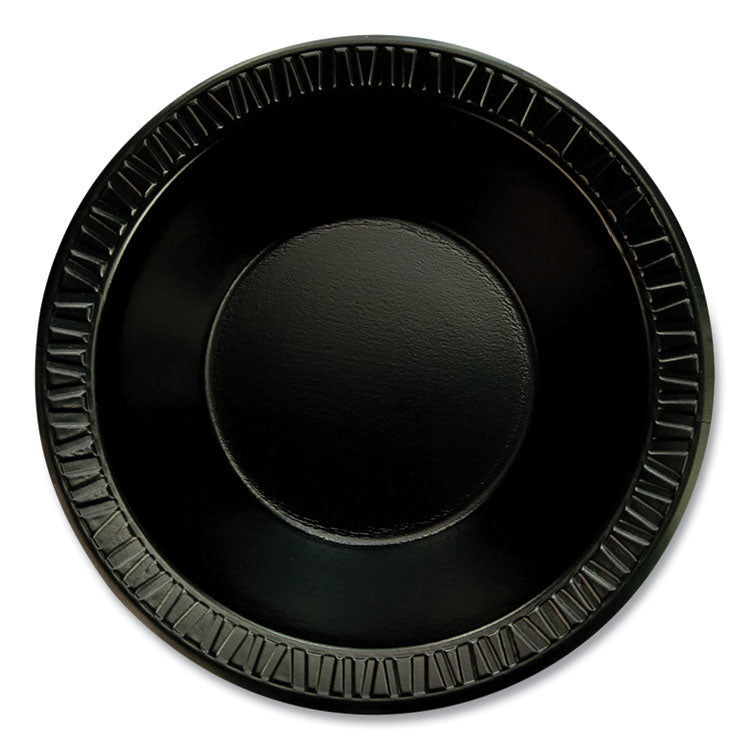 Quiet Classic Laminated Foam Dinnerware, Bowl, 12 oz, Black, 1,000/Carton