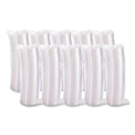 Plastic Lids for Foam Cups, Bowls and Containers, Flat, Not Vented, Fits 6 oz to 32 oz, Clear, 100/Sleeve, 10 Sleeves/Carton