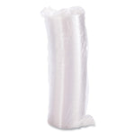 Plastic Lids for Foam Cups, Bowls and Containers, Flat, Not Vented, Fits 6 oz to 32 oz, Clear, 100/Sleeve, 10 Sleeves/Carton