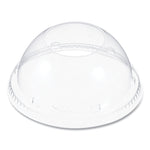 Cappuccino Dome Sipper Lids, Fits 30 oz to 32 oz Hot Cups, Plastic, Clear, 50/Pack, 20 Packs/Carton