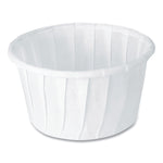 Paper Portion Cups, 1.25 oz, White, 250/Bag, 20 Bags/Carton
