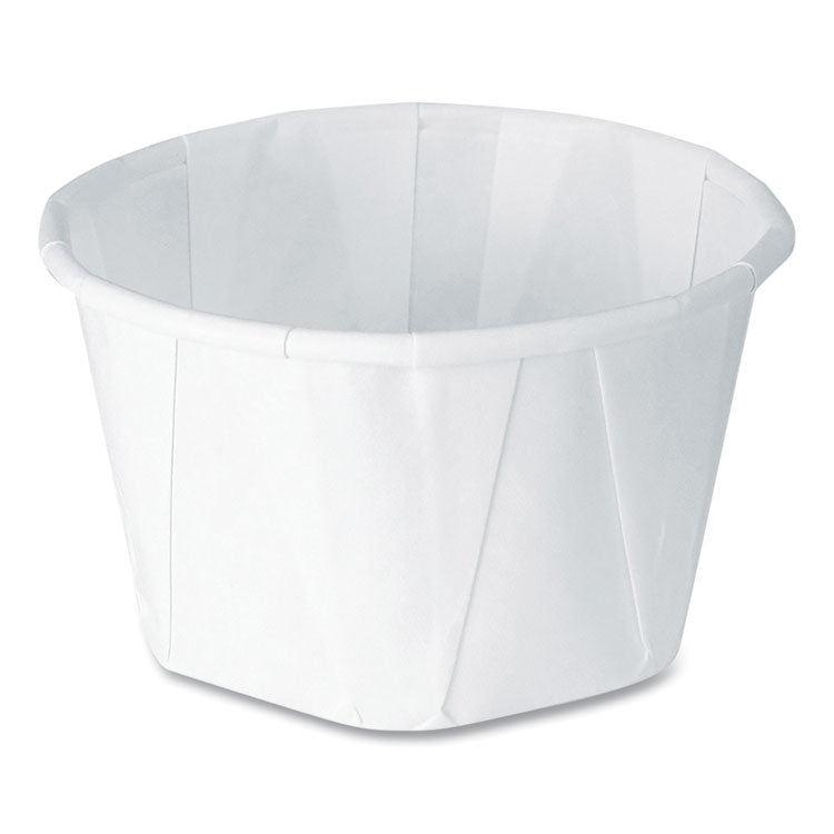 Paper Portion Cups, 3.25 oz, White, 250/Bag, 20 Bags/Carton
