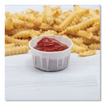 Paper Portion Cups, 5.5 oz, White, 250/Bag, 20 Bags/Carton