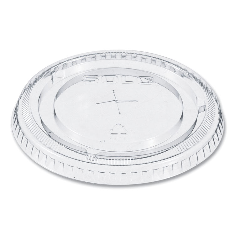 Straw-Slot Cold Cup Lids, Fits 9 oz to 20 oz Cold Cups, Plastic, Clear, 100/Sleeve, 10 Sleeves/Carton