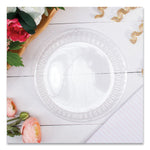 Dome Covers for Dinnerware, For 9" Foam Plates, Clear, Plastic, 125/Bag, 4 Bags/Carton