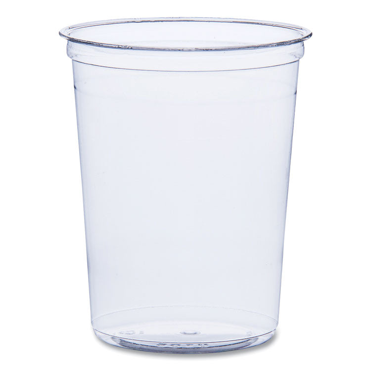 Bare Eco-Forward RPET Deli Containers, ProPlanet Seal, 32 oz, Clear, Plastic, 50/Pack, 10/Carton