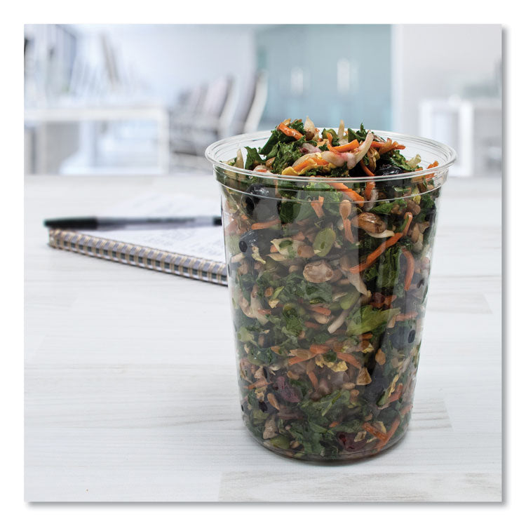 Bare Eco-Forward RPET Deli Containers, ProPlanet Seal, 32 oz, Clear, Plastic, 50/Pack, 10/Carton