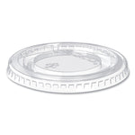 Snaptight Portion Cup Lids, Fits 2.5 oz to 3.5 oz Portion Cups, Plastic, Clear, 100/Sleeve, 25 Sleeves/Carton