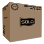 Snaptight Portion Cup Lids, Fits 2.5 oz to 3.5 oz Portion Cups, Plastic, Clear, 100/Sleeve, 25 Sleeves/Carton