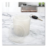 Snaptight Portion Cup Lids, Fits 2.5 oz to 3.5 oz Portion Cups, Plastic, Clear, 100/Sleeve, 25 Sleeves/Carton