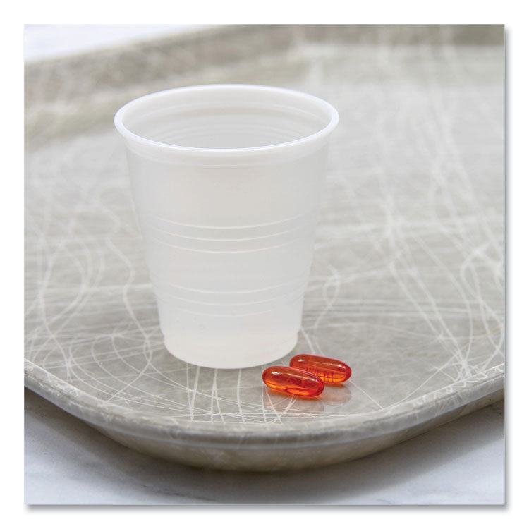 High-Impact Polystyrene Cold Cups, 5 oz, Plastic, Translucent, 100/Pack