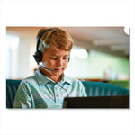 H111 Binaural Over The Head Headset, Black/Silver