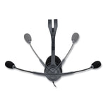 H111 Binaural Over The Head Headset, Black/Silver