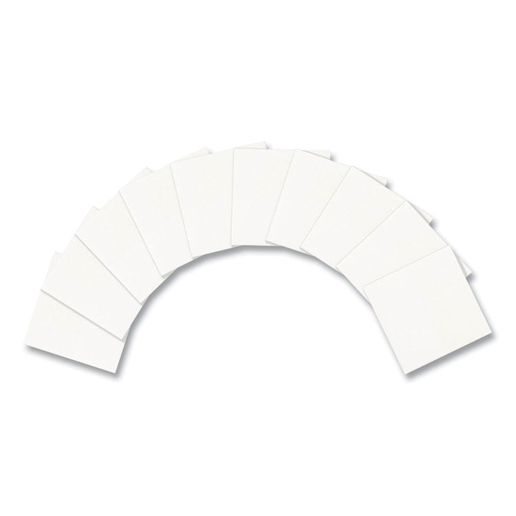 Transparent Notes, Unruled, 3" x 3", Transparent, 36 Sheets/Pad, 10 Pads/Pack