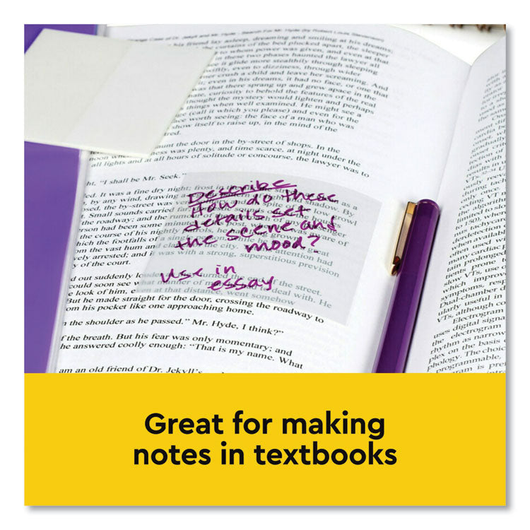 Transparent Notes, Unruled, 3" x 3", Transparent, 36 Sheets/Pad, 10 Pads/Pack