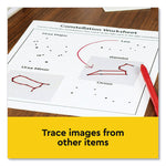 Transparent Notes, Unruled, 3" x 3", Transparent, 36 Sheets/Pad, 10 Pads/Pack