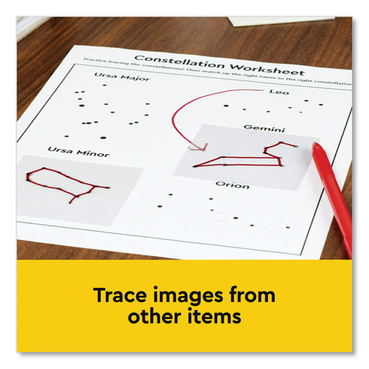 Transparent Notes, Unruled, 3" x 3", Transparent, 36 Sheets/Pad, 10 Pads/Pack