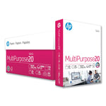 MultiPurpose20 Paper, 96 Bright, 20 lb Bond Weight, 8.5 x 11, White, 500 Sheets/Ream, 10 Reams/Carton, 40 Cartons/Pallet