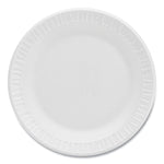 Concorde Foam Plate, 6" dia, White, 1,000/Carton