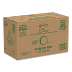 Quiet Classic Laminated Foam Dinnerware Plates, 6" dia, White, 125/Pack, 8 Packs/Carton