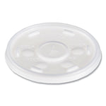 Plastic Cold Cup Lids, Fits 10 oz Cold Cups, Translucent, 100/Pack, 10 Packs/Carton