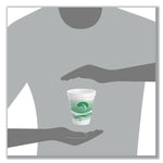 Horizon Hot/Cold Foam Drinking Cups, 12 oz, White/Green, 25/Bag, 40 Bags/Carton