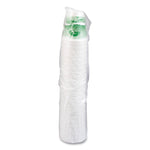 Horizon Hot/Cold Foam Drinking Cups, 12 oz, White/Green, 25/Bag, 40 Bags/Carton
