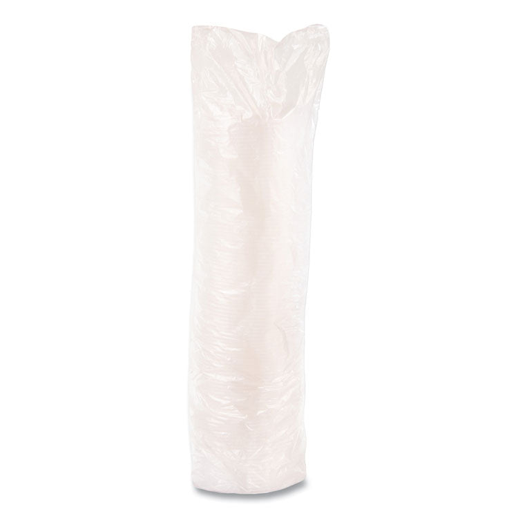 Lift n' Lock Plastic Hot Cup Lids With Straw Slot, Fits 12 oz to 24 oz Hot Cups, Plastic, Translucent, 100/Pack, 10 Packs/CT