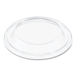 Plastic Dome Lid, Fits 5 oz to 32 oz Hot Cups/Containers, Clear, 100/Pack, 10 Packs/Carton