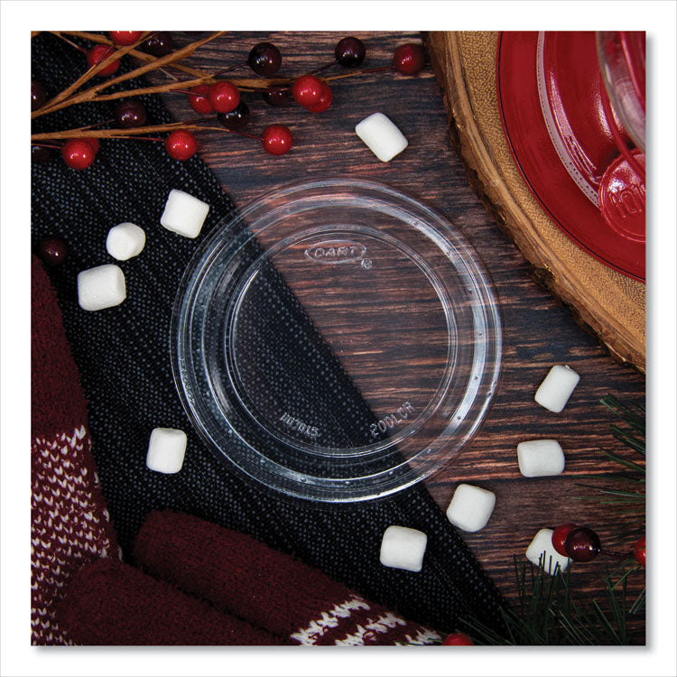 Plastic Dome Lid, Fits 5 oz to 32 oz Hot Cups/Containers, Clear, 100/Pack, 10 Packs/Carton