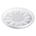 Vented Foam Lids, Fits 6 oz to 32 oz Hot Cups, White, 50/Pack, 10 Packs/Carton