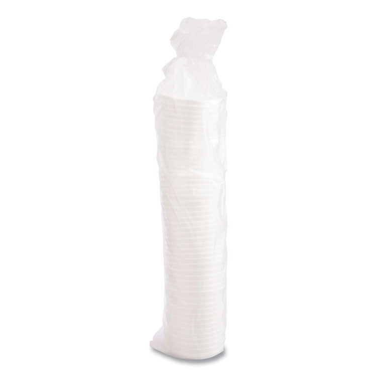 Vented Foam Lids, Fits 6 oz to 32 oz Hot Cups, White, 50/Pack, 10 Packs/Carton