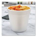 Foam Containers, 32 Oz, White, 25/bag, 20 Bags/carton