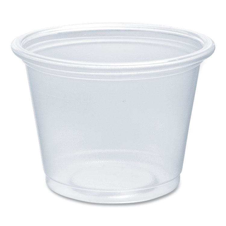Conex Complements Portion/Medicine Cups, 1 oz, Plastic, Clear, 125/Bag, 20 Bags/Carton