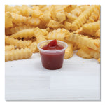 Conex Complements Portion/Medicine Cups, 1 oz, Plastic, Clear, 125/Bag, 20 Bags/Carton