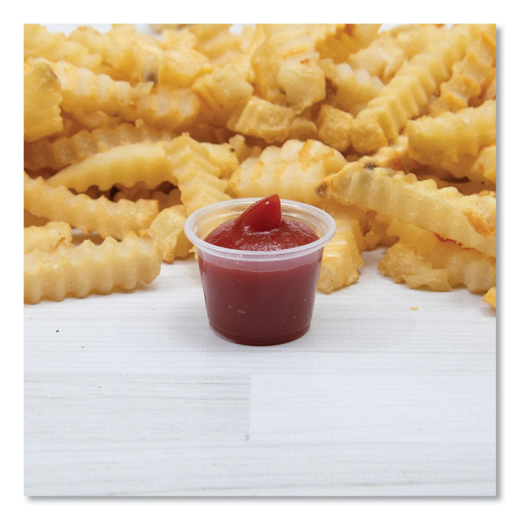 Conex Complements Portion/Medicine Cups, 1 oz, Plastic, Clear, 125/Bag, 20 Bags/Carton