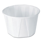 Paper Portion Cups, 2 oz, White, 250/Bag, 20 Bags/Carton