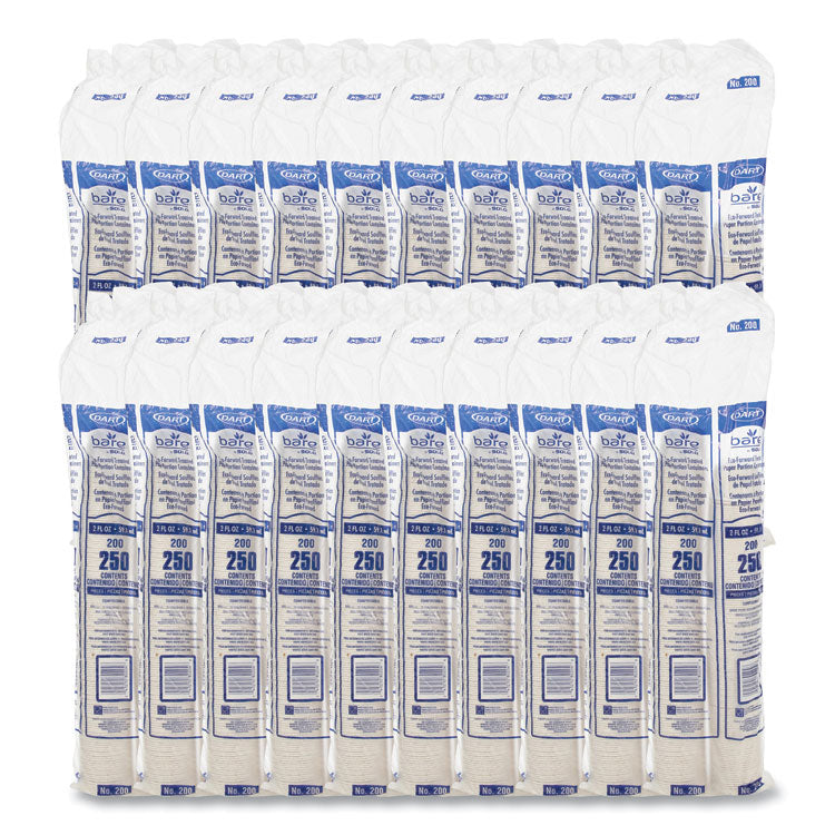 Paper Portion Cups, 2 oz, White, 250/Bag, 20 Bags/Carton