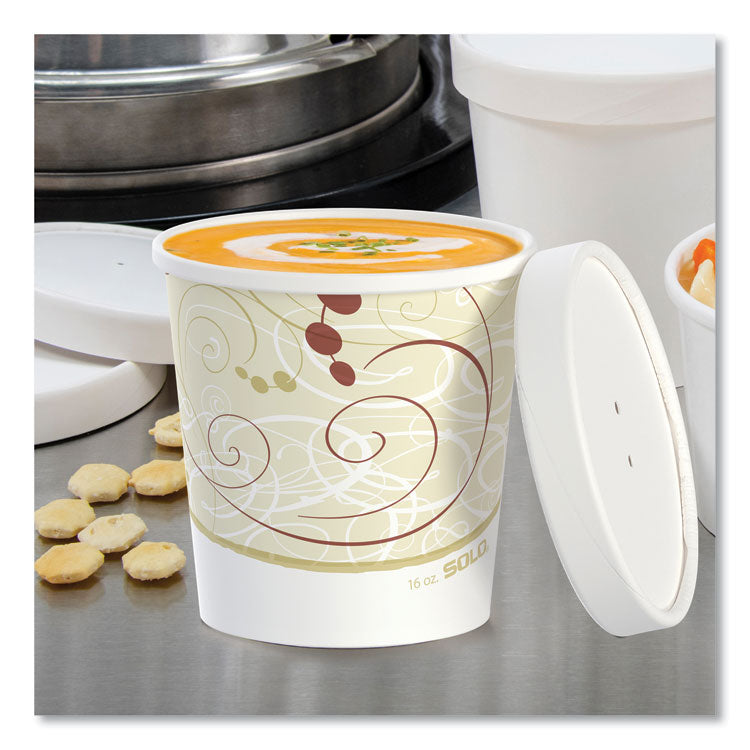 Flexstyle Double Poly Food Combo Packs, 16 oz, Symphony, Paper, 25 Combos/Sleeve, 10 Sleeves/Carton