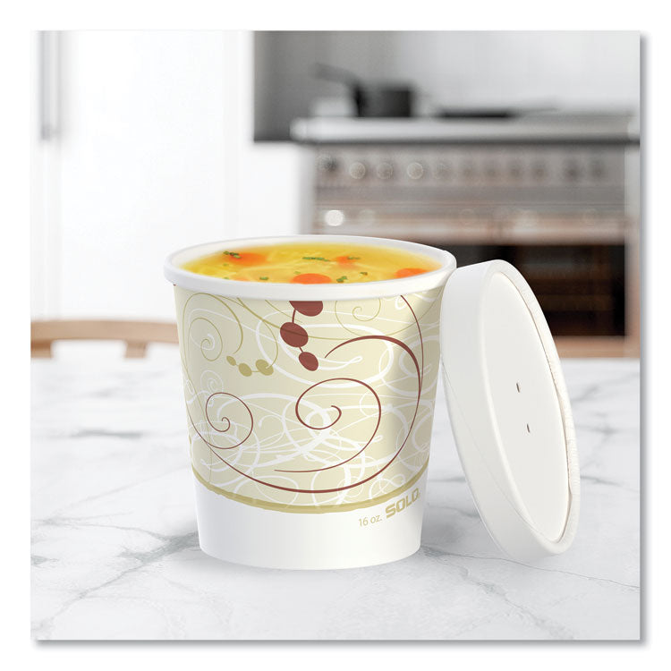 Flexstyle Double Poly Food Combo Packs, 16 oz, Symphony, Paper, 25 Combos/Sleeve, 10 Sleeves/Carton