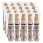 Mistique Polycoated Hot Paper Cups, 8 oz, Brown, 50/Sleeve, 20 Sleeves/Carton