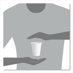 Single-Sided Poly Paper Hot Cups, 8 Oz, White, 50/bag, 20 Bags/carton