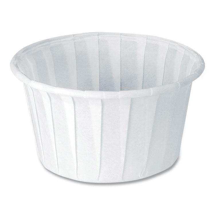 Paper Portion Cups, 4 oz, White, 250/Bag, 20 Bags/Carton
