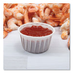 Paper Portion Cups, 4 oz, White, 250/Bag, 20 Bags/Carton