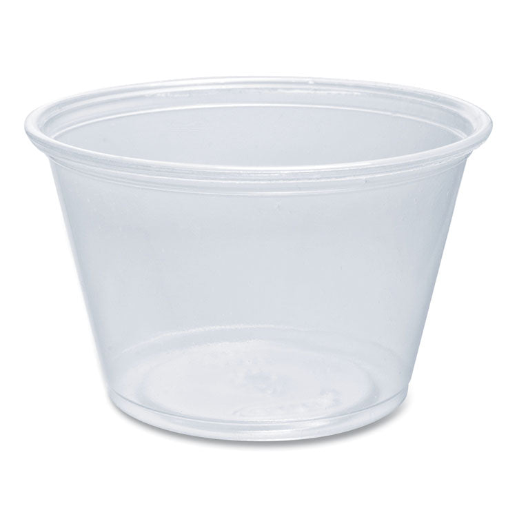 Conex Complements Portion/Medicine Cups, 4 oz, Plastic, Clear, 125/Bag, 20 Bags/Carton