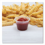 Conex Complements Portion/Medicine Cups, 4 oz, Plastic, Clear, 125/Bag, 20 Bags/Carton