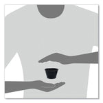 Conex Complements Portion/Medicine Cups, 4 oz, Plastic, Black, 125/Bag, 20 Bags/Carton