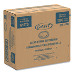 Plastic Cold Cup Lids, Fits 9 oz to 10 oz Cold Cups, Clear, 1,000/Carton