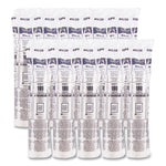 PETE Flat Straw-Slot Cold Cup Lids, Fits 16 oz to 24 oz Cold Cups, Plastic, Clear, 100/Pack, 10 Packs/Carton