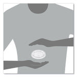 PETE Flat Straw-Slot Cold Cup Lids, Fits 16 oz to 24 oz Cold Cups, Plastic, Clear, 100/Pack, 10 Packs/Carton